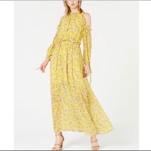 Avec Les Filles Yellow Maxi Dress
